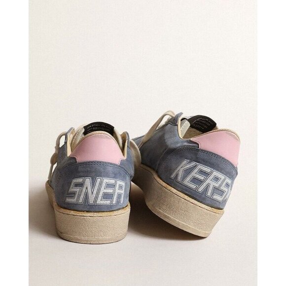 Golden Goose Suede Blue and White Sneakers - Picture 15 of 16